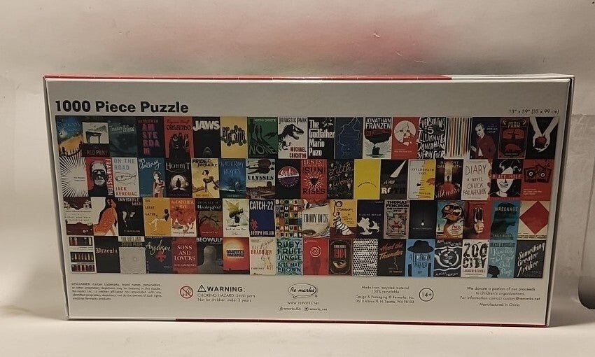 Re - Marks Best Selling Novels Jigsaw Puzzle Bestsellers 1000 Piece Panoramic - Darktower Media