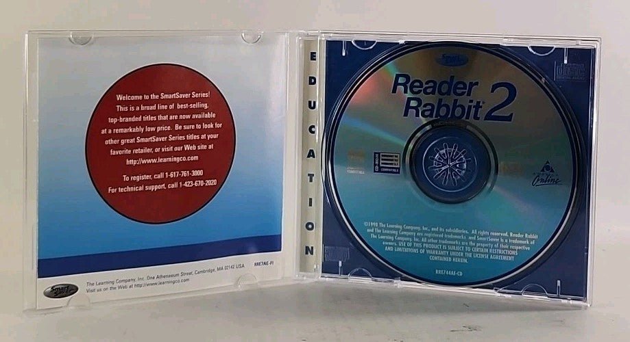 Reader Rabbit 2 CD - ROM (1997) Win/ MAC The Learning Company Ages 5 - 8 w1 4136 - Darktower Media