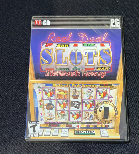 Reel Deal Slots: Blackbeard's Revenge (PC, 2008) Near Mint With Insert - Darktower Media