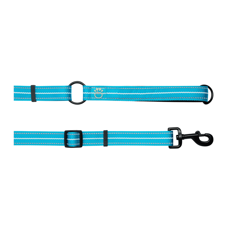 Reflective Leash - EEZY - 6 - Neon Blue - Darktower Media