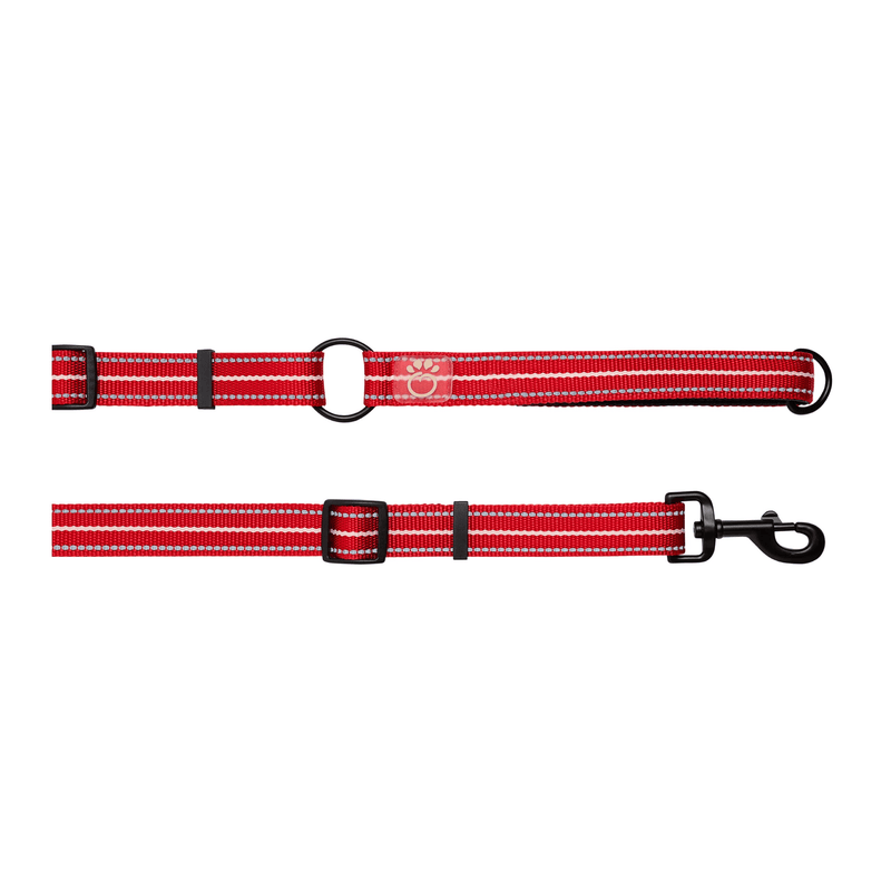 Reflective Leash - EEZY - 6 - Red - Darktower Media