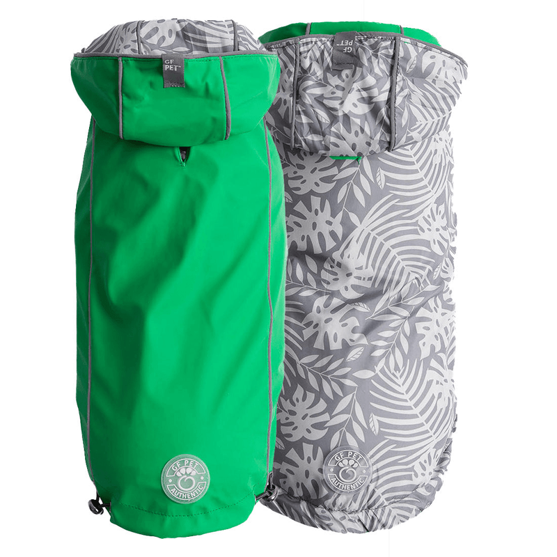 Reversible Elasto - Fit Raincoat - Green - Darktower Media