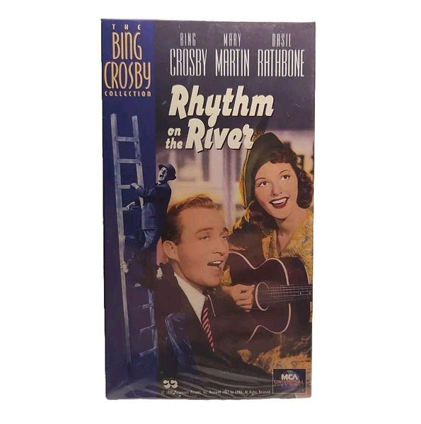 Rhythm on the River (VHS, 1994) Bing Crosby - Mary Martin - Basil Rathbone) USA - Darktower Media