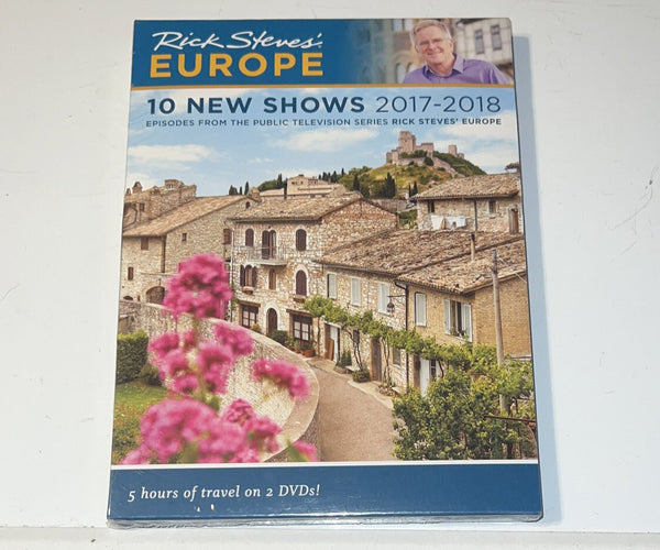 Rick Steves' Europe 10 New Shows 2017 - 2018 2 - Disc DVD Set New Sealed USA - Darktower Media