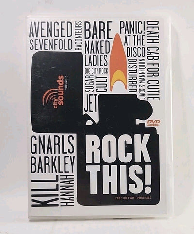 Rock This! Volume 2 (Videos From City Sounds) Various Artists Promo DVD 5090