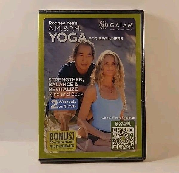 Rodney Yee's Am/Pm Yoga for Beginners, 2 Workouts DVD Gaiam 2012 - Darktower Media