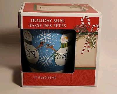 Royal Norfolk Holiday Mug 14 fl. oz. Snowman Design Mug in a Gift Box NEW!