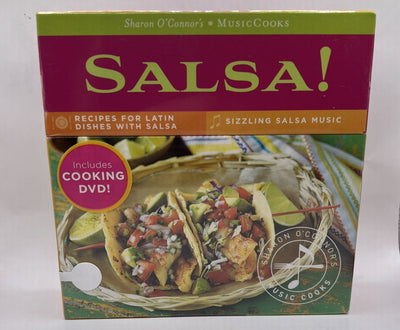 Salsa! Sharon O'Connor's MusicCooks CD DVD Recipe Cards NEW Salsa!
