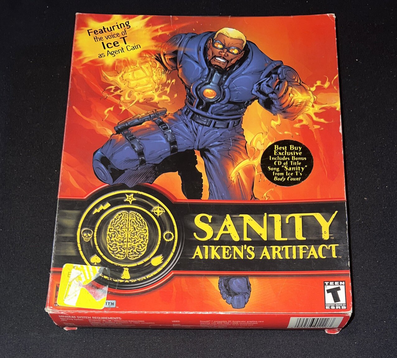 Sanity Aiken's Artifact Big Box PC Game Ice T Body Count Best Buy Excl Bonus Cd - Darktower Media