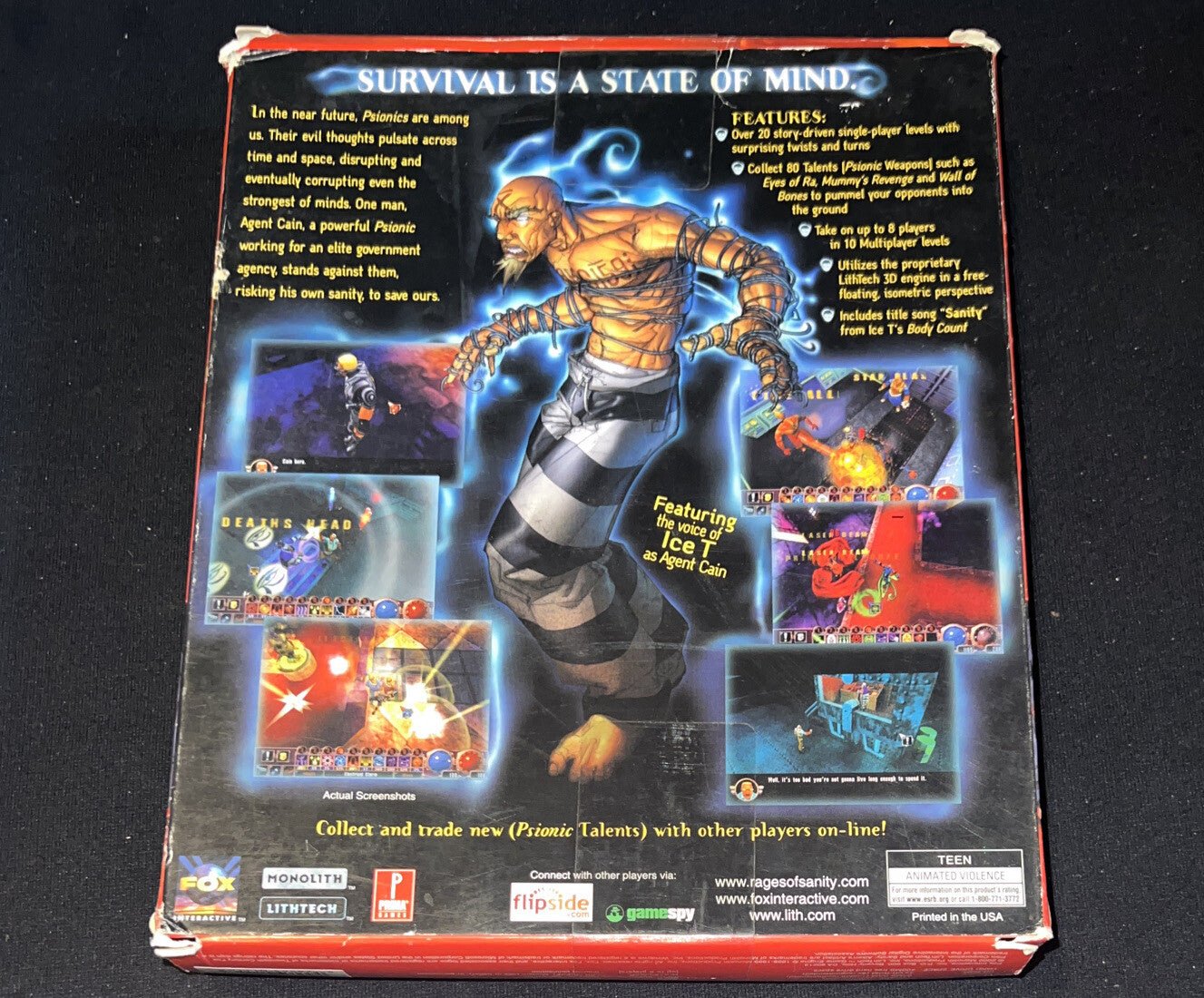 Sanity Aiken's Artifact Big Box PC Game Ice T Body Count Best Buy Excl Bonus Cd - Darktower Media