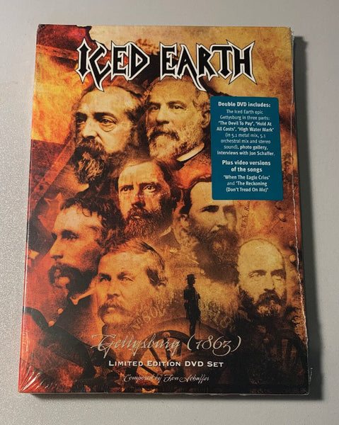 SEALED Iced Earth - Gettysburg (1863) (DVD, 2005, 2 - Disc Set) - Darktower Media