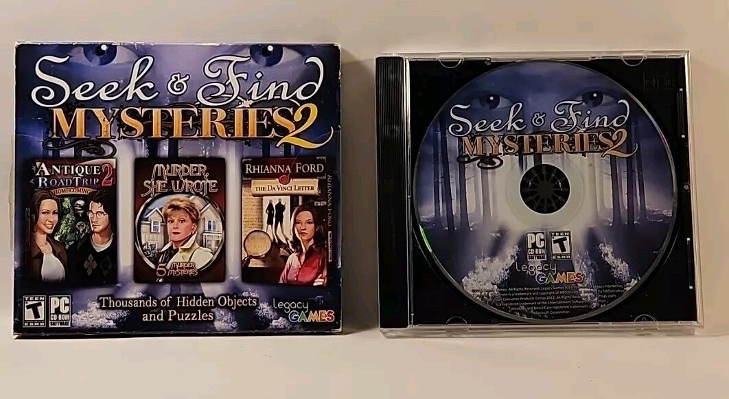 Seek And Find Mysteries 2 (PC, Legacy Interactive 2013 ) with slipcover - Darktower Media