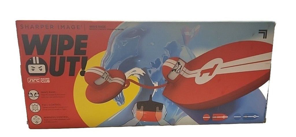 Sharper Image Wave Rage, Remote Control Speed Boat Racer, Blue New in Box - Darktower Media