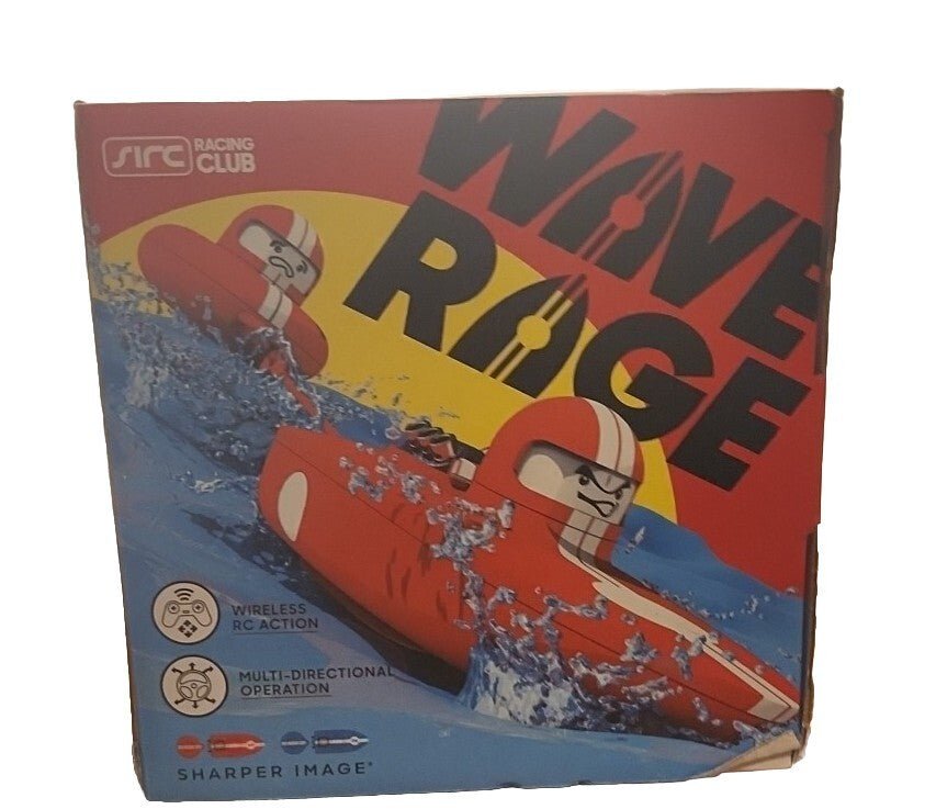 Sharper Image Wave Rage, Remote Control Speed Boat Racer, Blue New in Box - Darktower Media