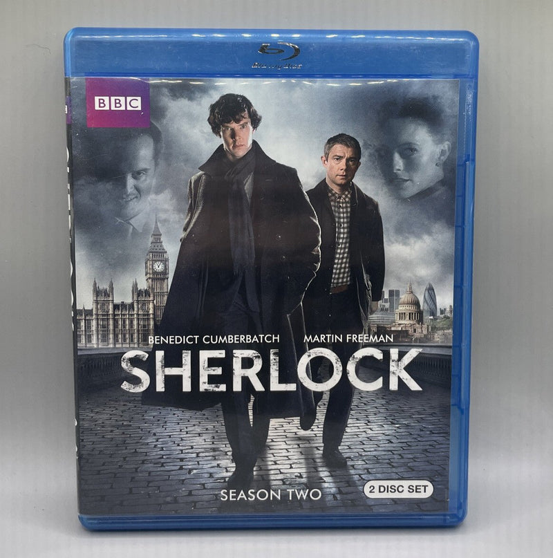Sherlock: Complete Series 2 (Blu - ray Disc, 2012, 2 - Disc Set) USA Region A - Darktower Media