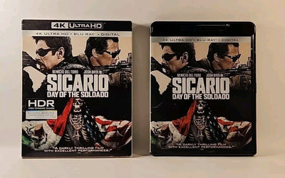 Sicario: Day of the Soldado (4K Ultra HD, 2018) Blu Ray w/Slip No Code r1s3 391