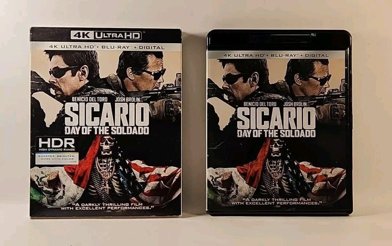 Sicario: Day of the Soldado (4K Ultra HD, 2018) Blu Ray w/Slip No Code r1s3 391 - Darktower Media