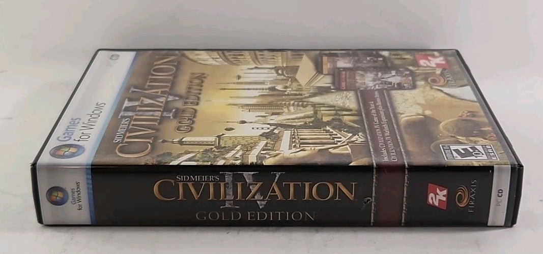 Sid Meier's Civilization IV: Gold Ed. PC CD 2007 Win Vista 4 - discs/Poster w14388 - Darktower Media