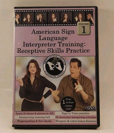 Sign Language Interpreter Training: Receptive Skills, Vol. 1 DVD r1s01197