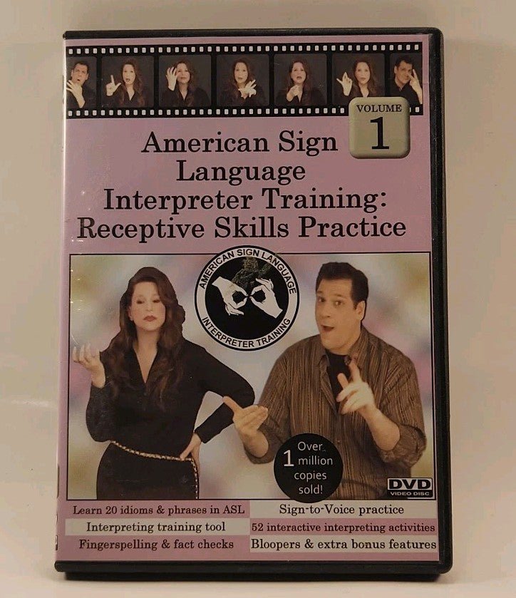 Sign Language Interpreter Training: Receptive Skills, Vol. 1 DVD r1s01197 - Darktower Media