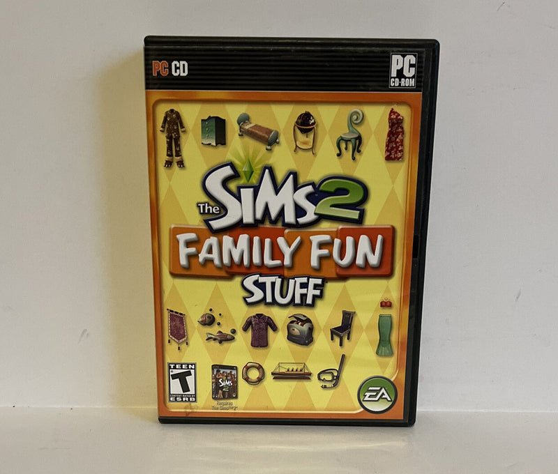 Sims 2: Family Fun Stuff (PC, 2006) CD - ROM Complete with Manual/Code NM w1s33022 - Darktower Media