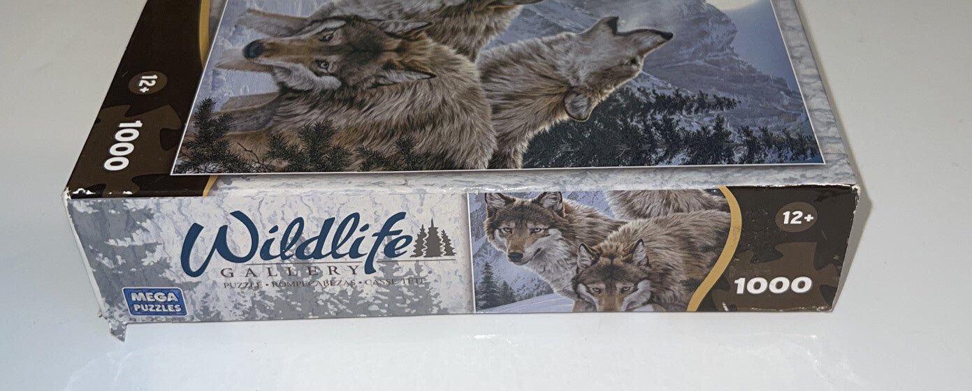SJ Wildlife Gallery Mega Puzzles 1000 Pieces Wolf Sealed NEW - Darktower Media