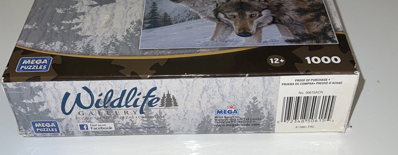 SJ Wildlife Gallery Mega Puzzles 1000 Pieces Wolf Sealed NEW - Darktower Media
