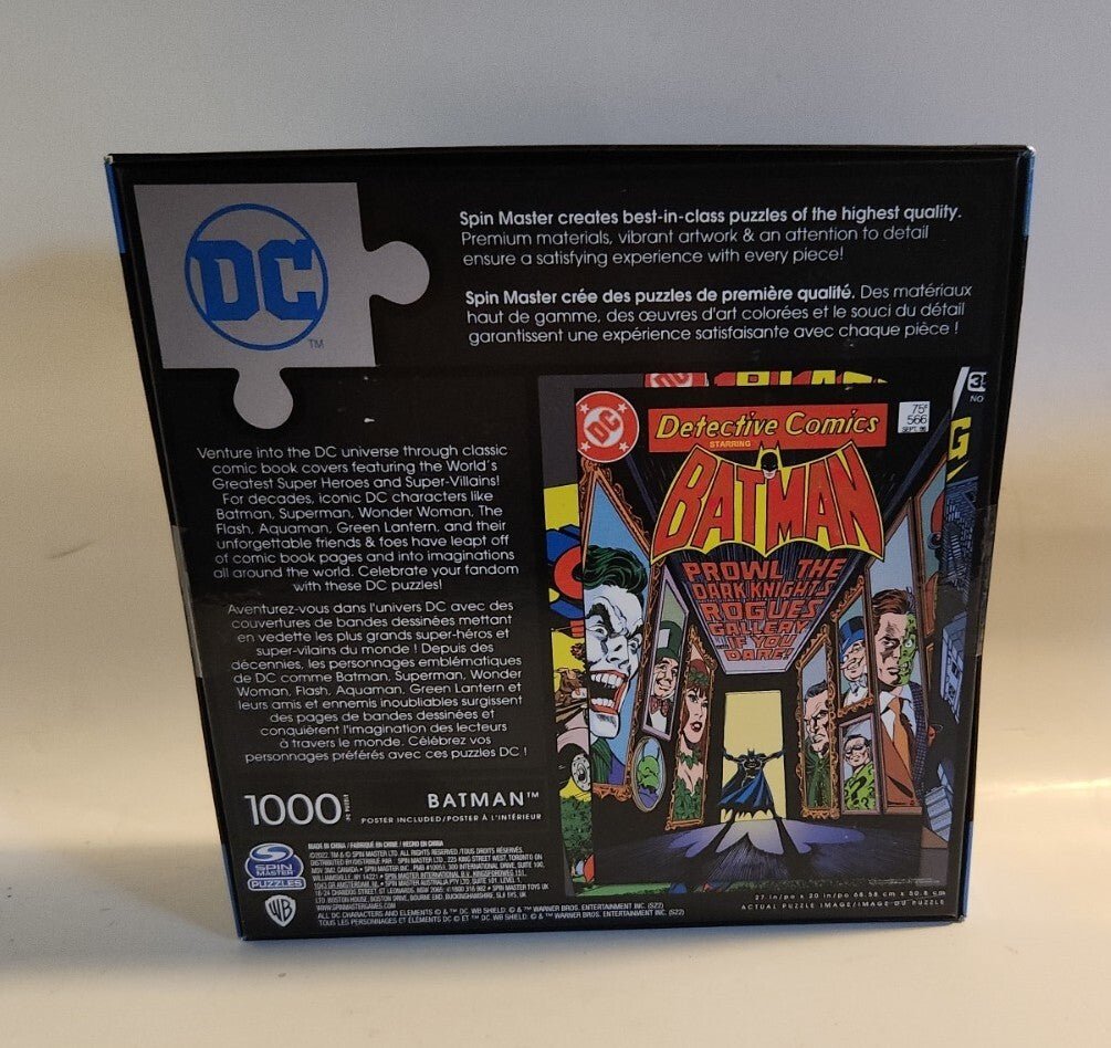 Spin Master Detective Comics Puzzle Batman DC 1000 Piece 2022 NIB - Darktower Media