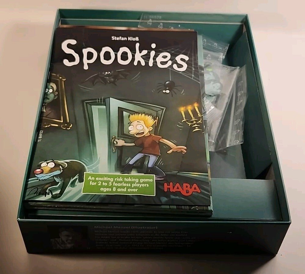 Spookies Haba Stefan Klob Haunted House Board Game German English 2 - 5 Players - Darktower Media