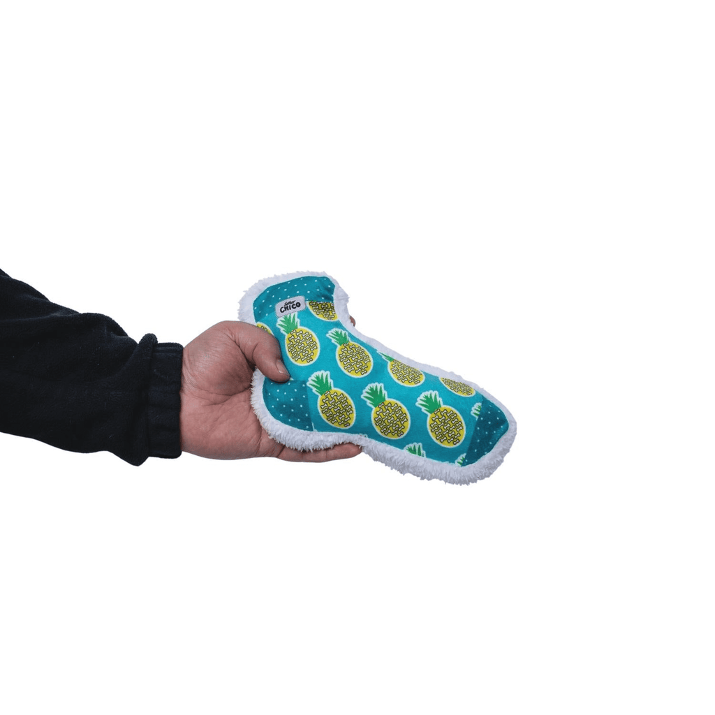 Squeaky Sock Plush Dog Toy – Whimsy Wonders Pineapple Design - Darktower Media