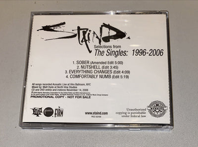 STAIND - THE SINGLES 1996-2006 Promo 4 Tracks RARE. Nm