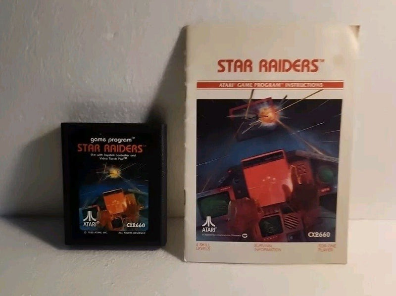 Star Raiders Cartridge for Atari 2600 with manual (1982) CX2660 VG r1s5 628 - Darktower Media