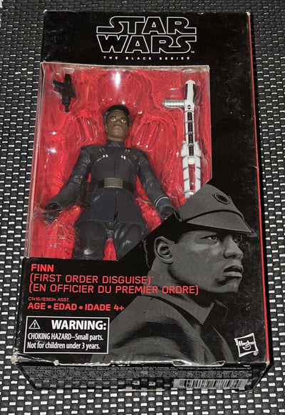 Star Wars Black 6" Finn (First Order Disguise) (Number 51) NIB 2017