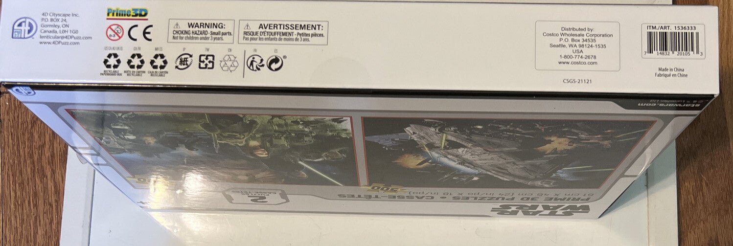 Star Wars Puzzles 500pc each Prime 3D Lenticular Puzzles(2) NEW ✨ - Darktower Media