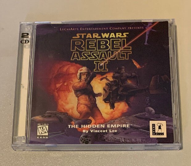 Star Wars Rebel Assault 2 II (1993) Windows PC Vg Free Shippjng - Darktower Media