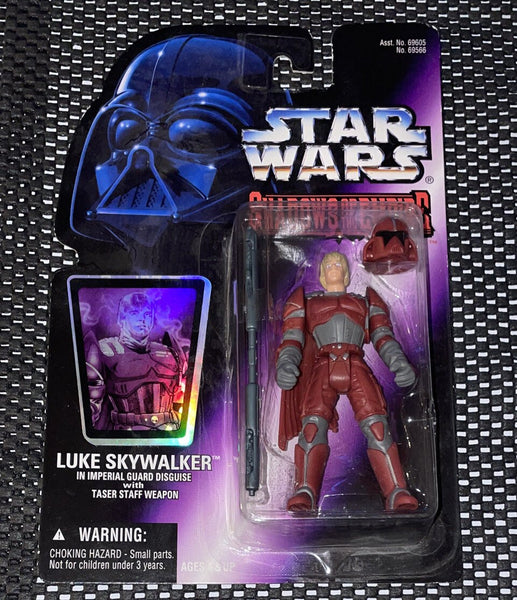 STAR WARS Shadows Of Empire (1996) - Luke Skywalker Imperial AF - On Card - Darktower Media