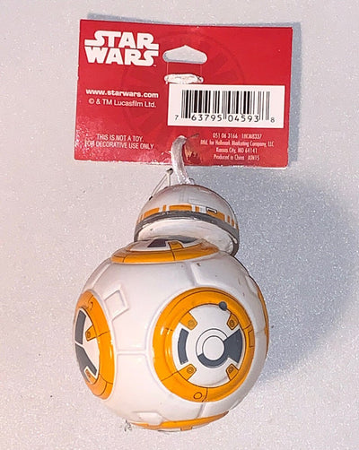 Star Wars The Force Awakens BB-8 Hallmark Blown Glass Ornament EP VII