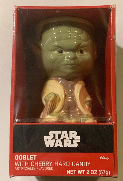 STAR WARS YODA GOBLET WITH CHERRY HARD CANDY SEALED IN BOX 2016