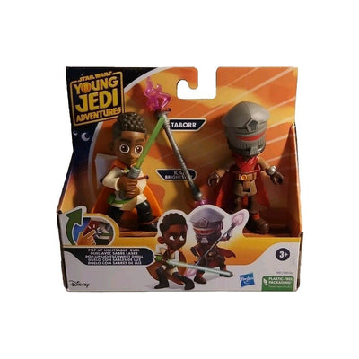 Star Wars Young Jedi Adventures Taborr vs Kai Brightstar Pop-Up Lightsaber Duel