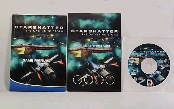 Starshatter The Gathering Storm (PC, 2002) Disc/Manual/Code & Refer. Card w14376 - Darktower Media