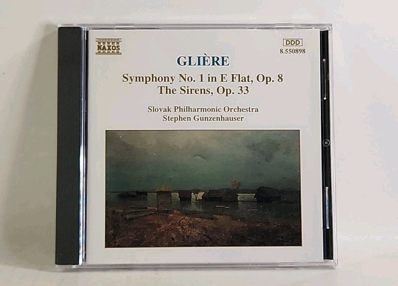 Stephen Gunzenhauser - Gliere Symphony No. 1, The Sirens (CD Naxos USA) w1 3856 - Darktower Media