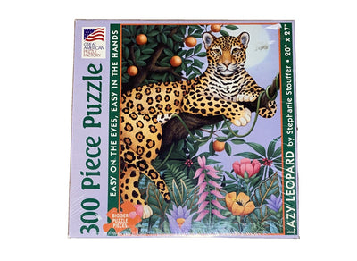 Stouffer Lazy Leopard Jigsaw Great American Puzzle Sealed
