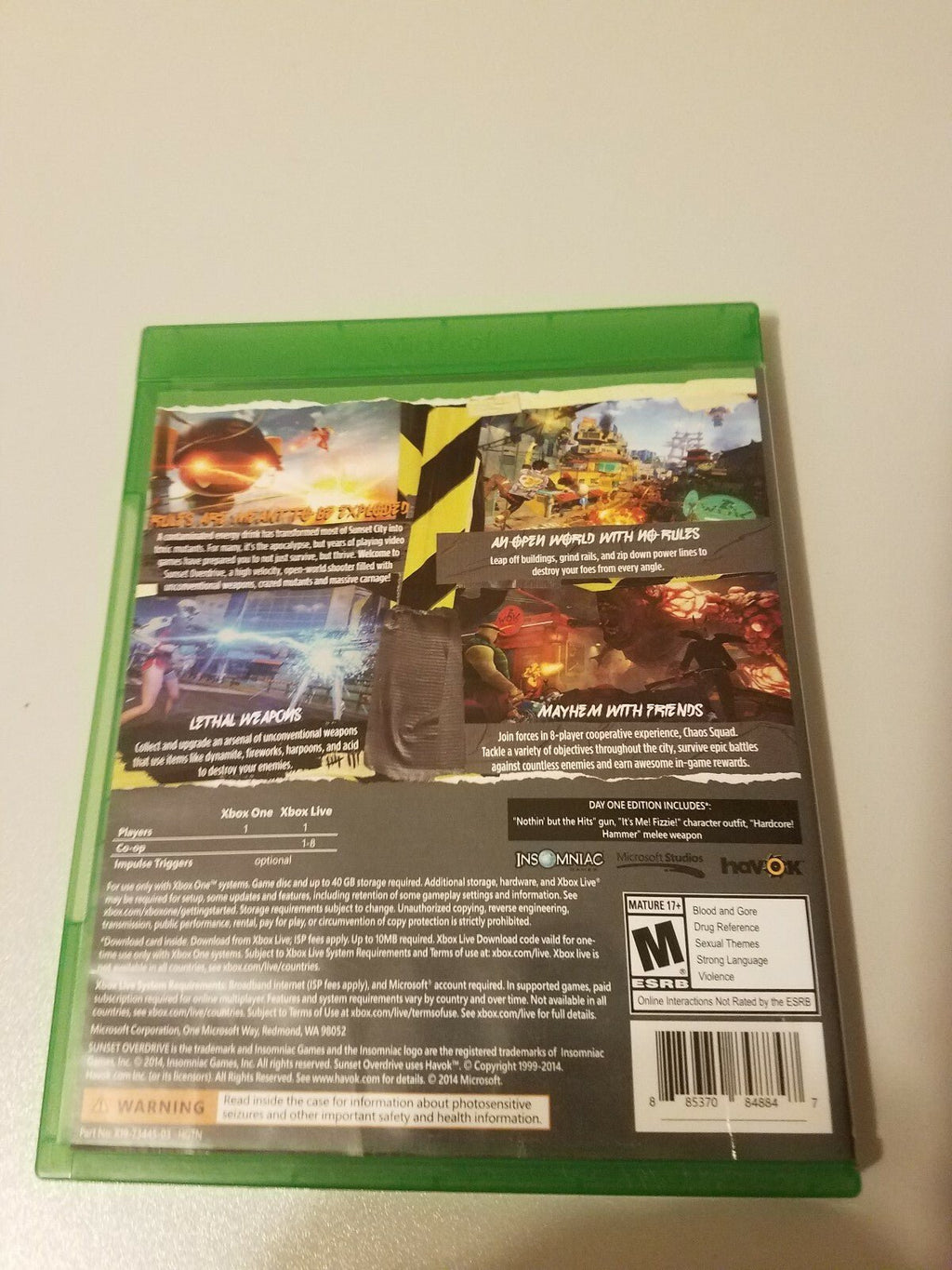 Sunset Overdrive: Day One Edition - Xbox One - Darktower Media