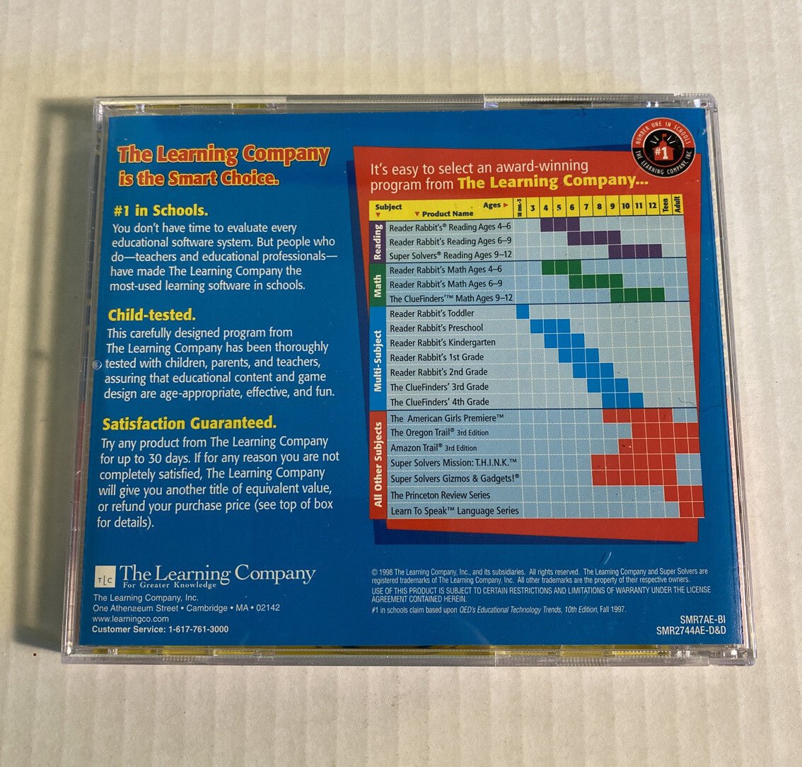 Super Solvers Reading Ages 9 - 12 CD 1998 for Windows & Mac Educational Game - Darktower Media