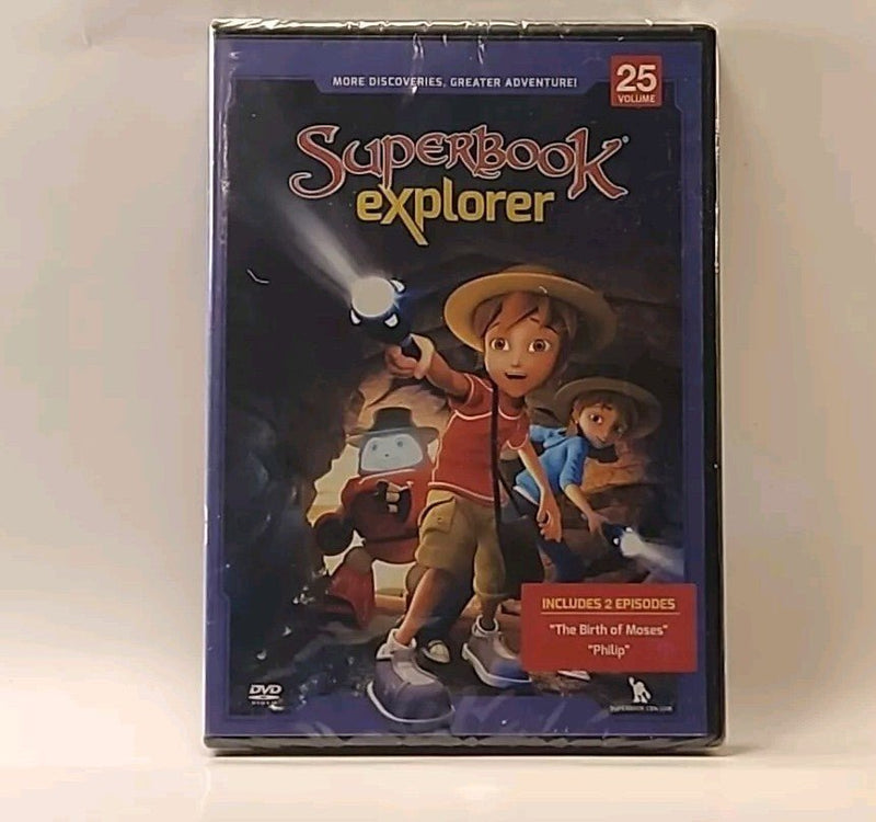 SuperBook Explorer: Vol. 25 - Birth of Moses - Philip (DVD, 2020) CBN r1s5 566 - Darktower Media