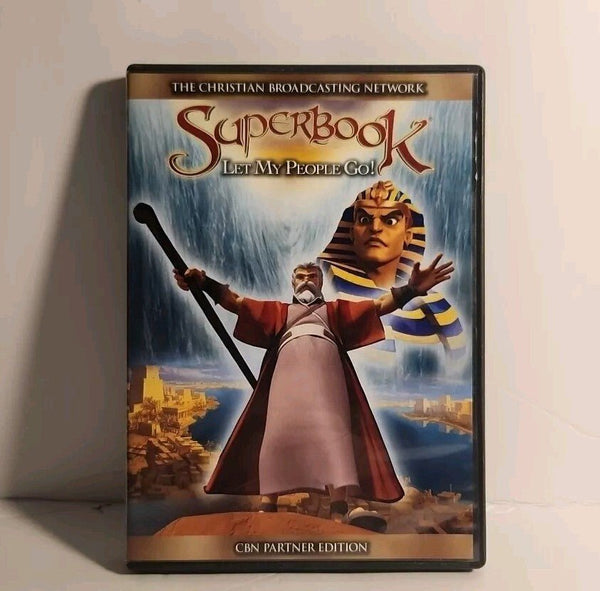 Superbook Let My People Go DVD Moses Pharoah Egypt CBN USA - Darktower Media