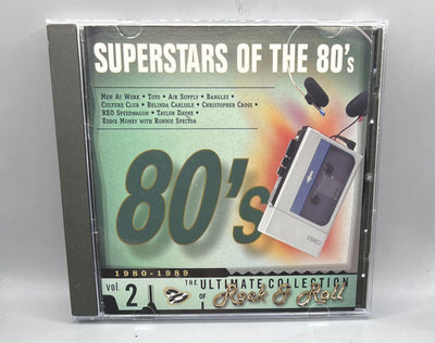 Superstars of 80's Vol. 2 (CD 1990 Sony) Men At Work Toto Bangles Reo Nm USA
