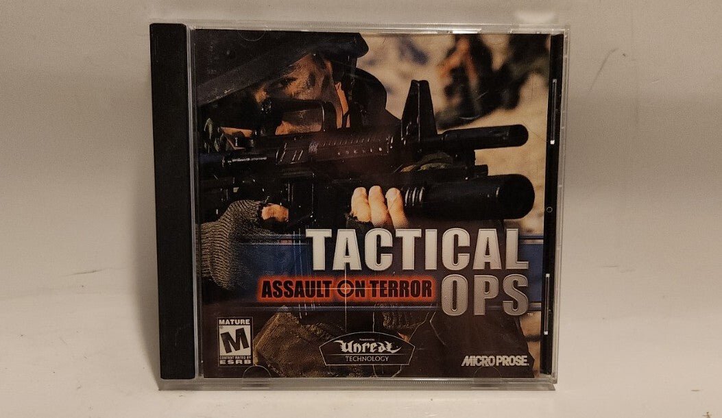 Tactical Ops Assault on Terror CD ROM PC Game Microprose 2002 Rated M - Darktower Media