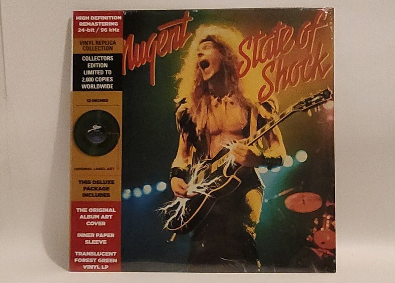 Ted Nugent - State of Shock Forest Green Translucent Vinyl LP Only 2000 Made r79 - Darktower Media