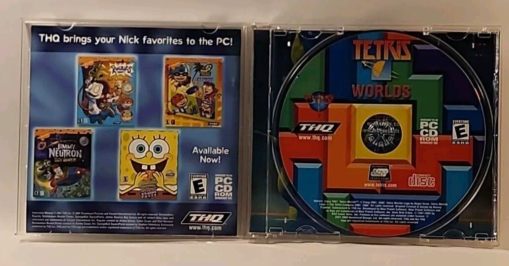Tetris Worlds Jewel Case (PC, 2003) THQ PC CD_ROM - Darktower Media